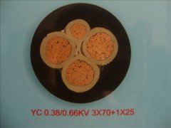 YC 3*70+1*25 通用橡套电缆